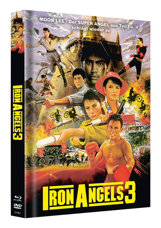 Iron Angels 3 Uncut Bluray Special Edition Mediabook Cover A (German Import)